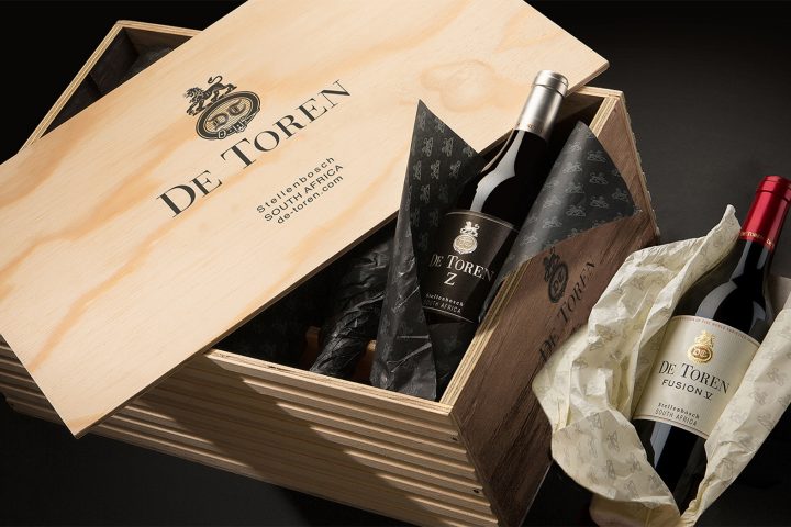 De Toren Experience - wines presented in their exclusive wooden cases