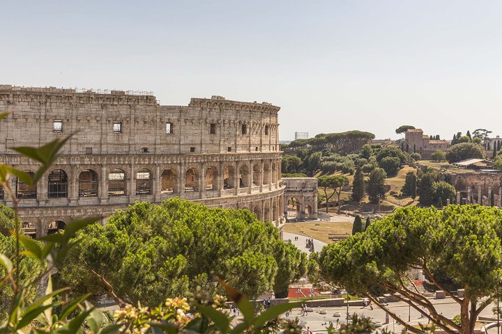 The view of the Colosseum from the upper terrace. ©Serena Eller Vainicher