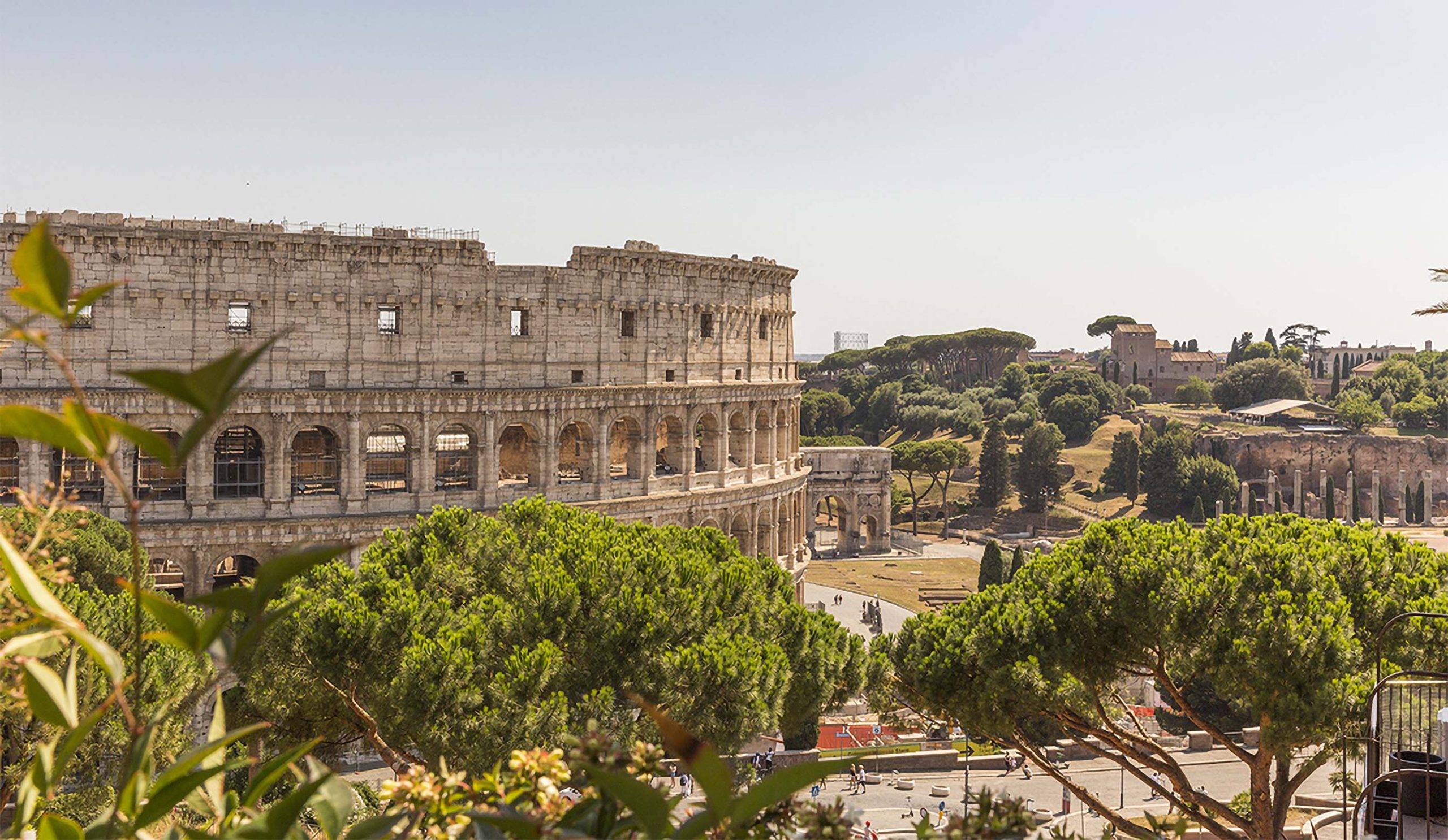 The view of the Colosseum from the upper terrace. ©Serena Eller Vainicher