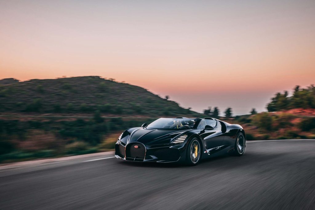 The W16 Mistral, Bugatti's ultimate roadster is the last Bugatti hyper sports car with the legendary W16 engine.
